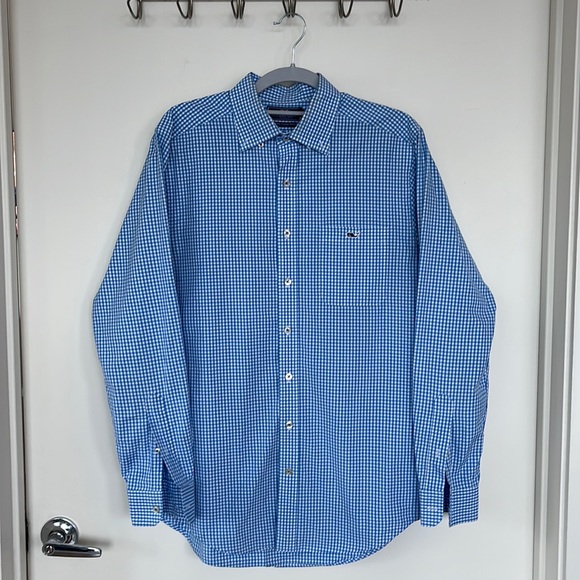 Vineyard Vines Slim Fit Tucker Shirt Blue/White - Picture 1 of 5